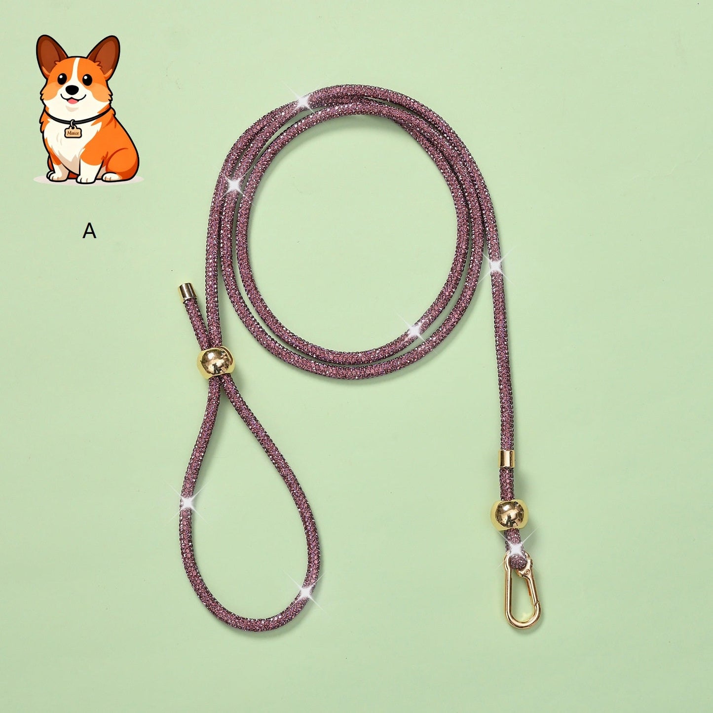 Luxury Rhinestone Dog Leash