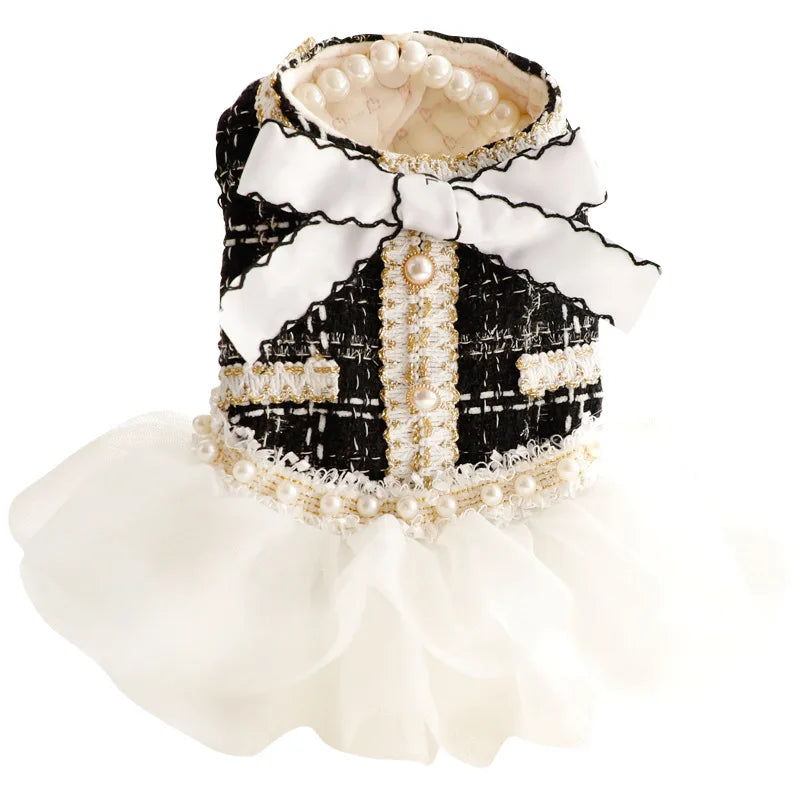 Chanel-Inspired Tweed Tutu Dog Dress